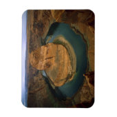 米国、アリゾナ。浸食を示す蹄形の曲げ マグネット (縦)