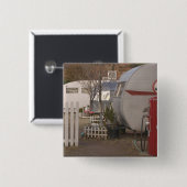 米国、アリゾナ、Bisbee: Dellの影があるモーテル、すべて 缶バッジ (正面&裏面)