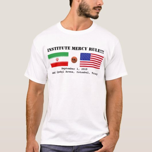 米国 – イランTシャツ Tシャツ (正面)