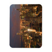 米国、イリノイ州、シカゴ:ループの夕べビュー2 マグネット (縦)