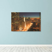 米国、イリノイ州、シカゴ：ループ：建物 キャンバスプリント (インサイチュ (ウッドフロア))