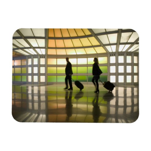 米国、イリノイ、シカゴ:オヘア国際的 マグネット (横)