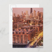 米国、イリノイ、シカゴ、シカゴ川2 ポストカード (正面/裏面)