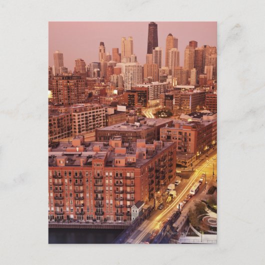 米国、イリノイ、シカゴ、シカゴ川2 ポストカード (正面)