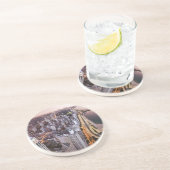 米国、イリノイ、シカゴ、湖の空中写真 コースター (側面)