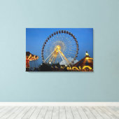 米国、イリノイ、シカゴ、都市景観、ライト キャンバスプリント (インサイチュ (ウッドフロア))