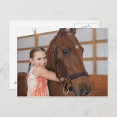 米国、イリノイ、メタモラ、笑顔のポートレート ポストカード (正面/裏面)