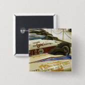 米国、インディアナ、インディアナポリス: インディアナポリスモーター3 缶バッジ (正面&裏面)