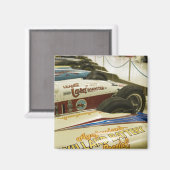 米国，インディアナ，インディアナポリス：インディアナポリス原発車3 マグネット (正面/裏面)