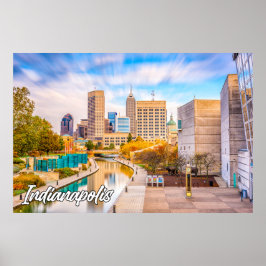 米国，インディアナ，インディアナポリス ポスター