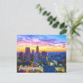 米国，インディアナ，インディアナポリス ポストカード (スタンド正面)