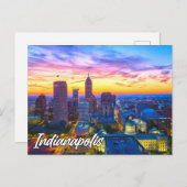米国，インディアナ，インディアナポリス ポストカード (正面/裏面)