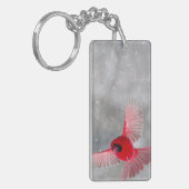 米国、インディアナ、インディアナポリス。男性（鳥）ショウジョウコウカンチョウ キーホルダー (正面左)