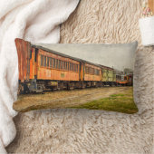 米国、インディアナ。 北のMudsonの鉄道博物館 ランバークッション (ブランケット)