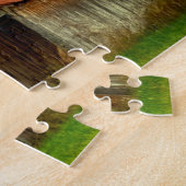 米国、インディアナ。 田園景色、つる植物で覆われた納屋 ジグソーパズル (側面)