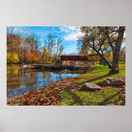 米国，インディアナ，白内障滝州レクリエーション ポスター (正面)