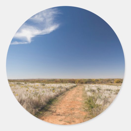 米国、オクラホマ州、ブラックケトル国家草原 ラウンドシール (正面)