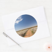 米国、オクラホマ州、ブラックケトル国家草原 ラウンドシール (封筒)