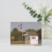 米国、オショピー、フロリダ州で最小の郵便局34141 ポストカード (スタンド正面)