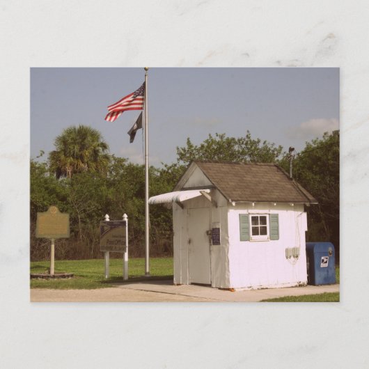 米国、オショピー、フロリダ州で最小の郵便局34141 ポストカード (正面)