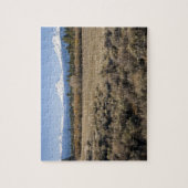 米国、オレゴンの雪で覆われた滝が付いている分野 ジグソーパズル (縦)