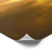 米国，オレゴン，大砲のビーチ日没 ポスター (角)