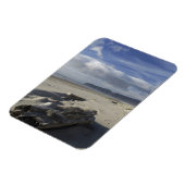 米国、オレゴン、砂丘と海、太平洋都市 マグネット (左側)