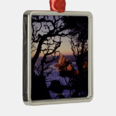 米国、カリフォルニアのポイントロボスのヌマスギ メタルオーナメント (右)