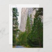米国、カリフォルニアのヨセミテ国立公園、El 4 ポストカード (正面/裏面)