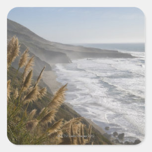 米国、カリフォルニアのMendocinoの海岸 スクエアシール