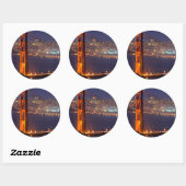 米国、カリフォルニア。ゴールデンゲートブリッジ ラウンドシール (シート)