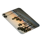 米国、カリフォルニア、サンタ・モニカ・ピア日没 マグネット (右側)