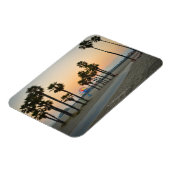 米国、カリフォルニア、サンタ・モニカ・ピア日没 マグネット (左側)