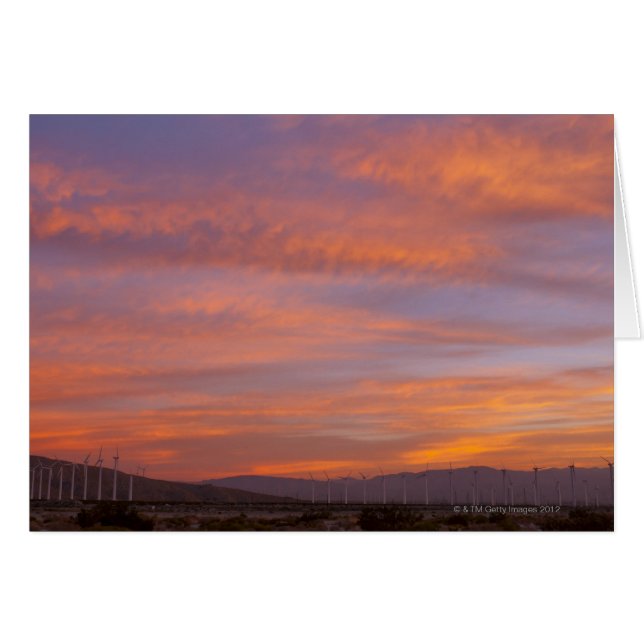 米国、カリフォルニア、パーム・スプリングスの風力の (正面横)