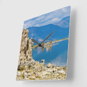 米国、カリフォルニア、モノレイク南ツファリザーブ スクエア壁時計 (傾斜)