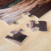 米国、カリフォルニア。レッドウッドツリートランクス、マリポサ ジグソーパズル (側面)