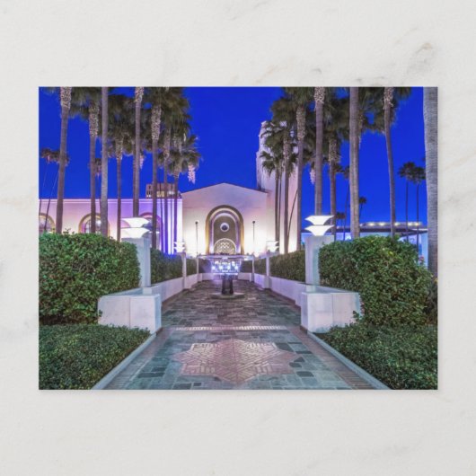 米国、カリフォルニア、ロサンゼルス、ユニオン駅 ポストカード (正面)