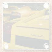 米国、カリフォルニア、ロサンゼルス: ロサンゼルスの自動車2 ガラスコースター (裏面)