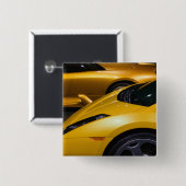 米国、カリフォルニア、ロサンゼルス: ロサンゼルスの自動車 缶バッジ (正面&裏面)