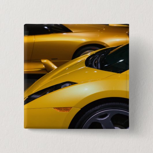 米国、カリフォルニア、ロサンゼルス: ロサンゼルスの自動車 缶バッジ (正面)