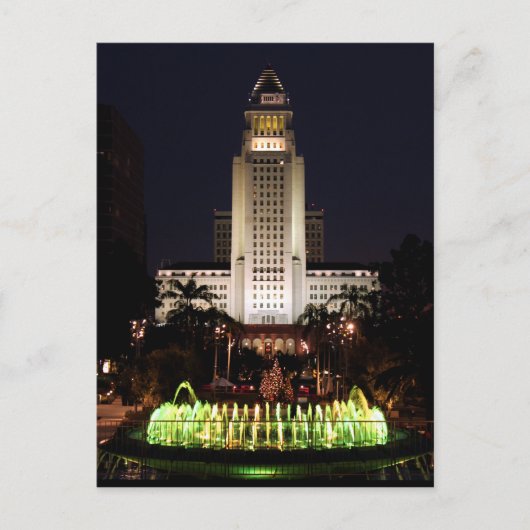 米国 – カリフォルニア – ロサンゼルス – 市役所 ポストカード (正面)