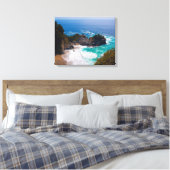 米国、カリフォルニア。Mcwayの表示秋 キャンバスプリント (インサイチュ (寝室))