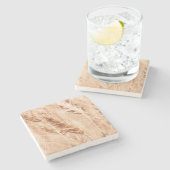 米国、カンザスの収穫期のムギ ストーンコースター (横)