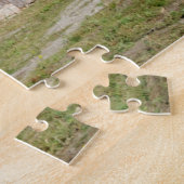 米国、カンザスの古く赤い納屋 ジグソーパズル (側面)