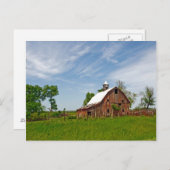 米国、カンザス州。オールドレッドバーン ポストカード (正面/裏面)