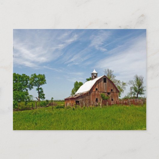 米国、カンザス州。オールドレッドバーン ポストカード (正面)