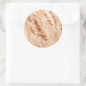 米国、カンザス、収穫時の小麦 ラウンドシール (バッグ)