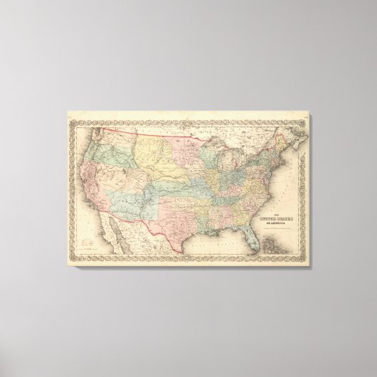 米国 キャンバスプリント (正面)