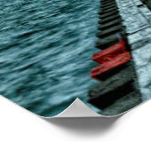 米国，グランドヘブン，ミシガン州，灯台 ポスター (角)