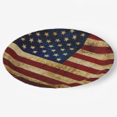 米国/グンギド国旗 ペーパープレート (アングル)